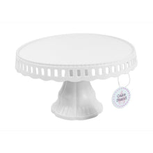 Load image into Gallery viewer, RSW White Single Tier Plastic Cake Stand
