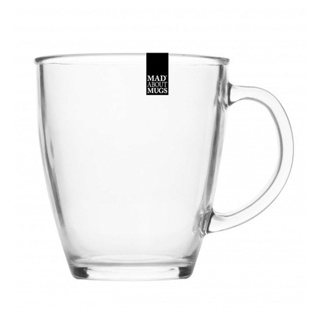 Mad About Mugs Plain Clear Glass Mug 12oz