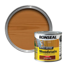 Load image into Gallery viewer, Ronseal Quick Drying Antique Pine Gloss Woodstain 250ml