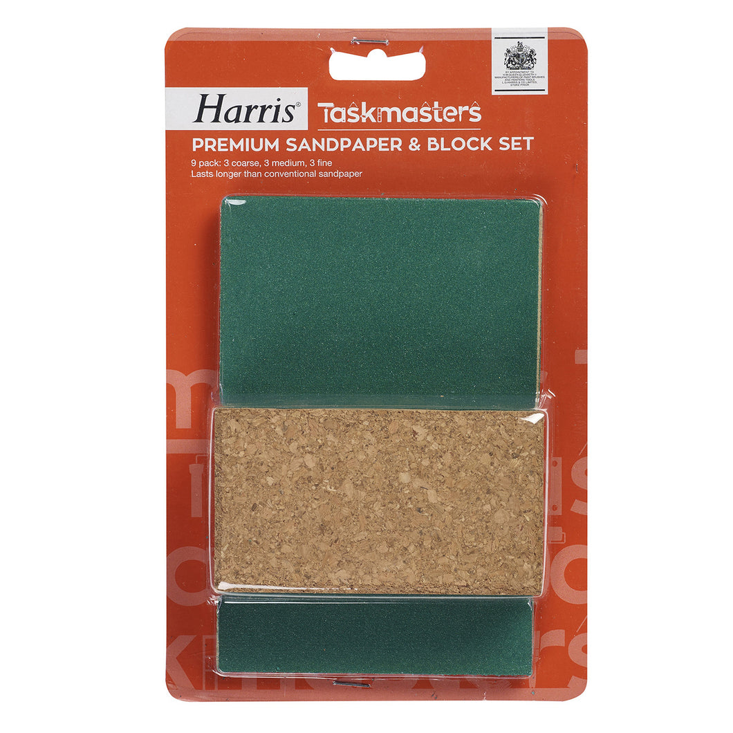Harris Taskmaster Sandpaper & Block Set