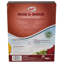 Load image into Gallery viewer, Doff Rose &amp; Shrub Manure Enriched Fertiliser 1kg
