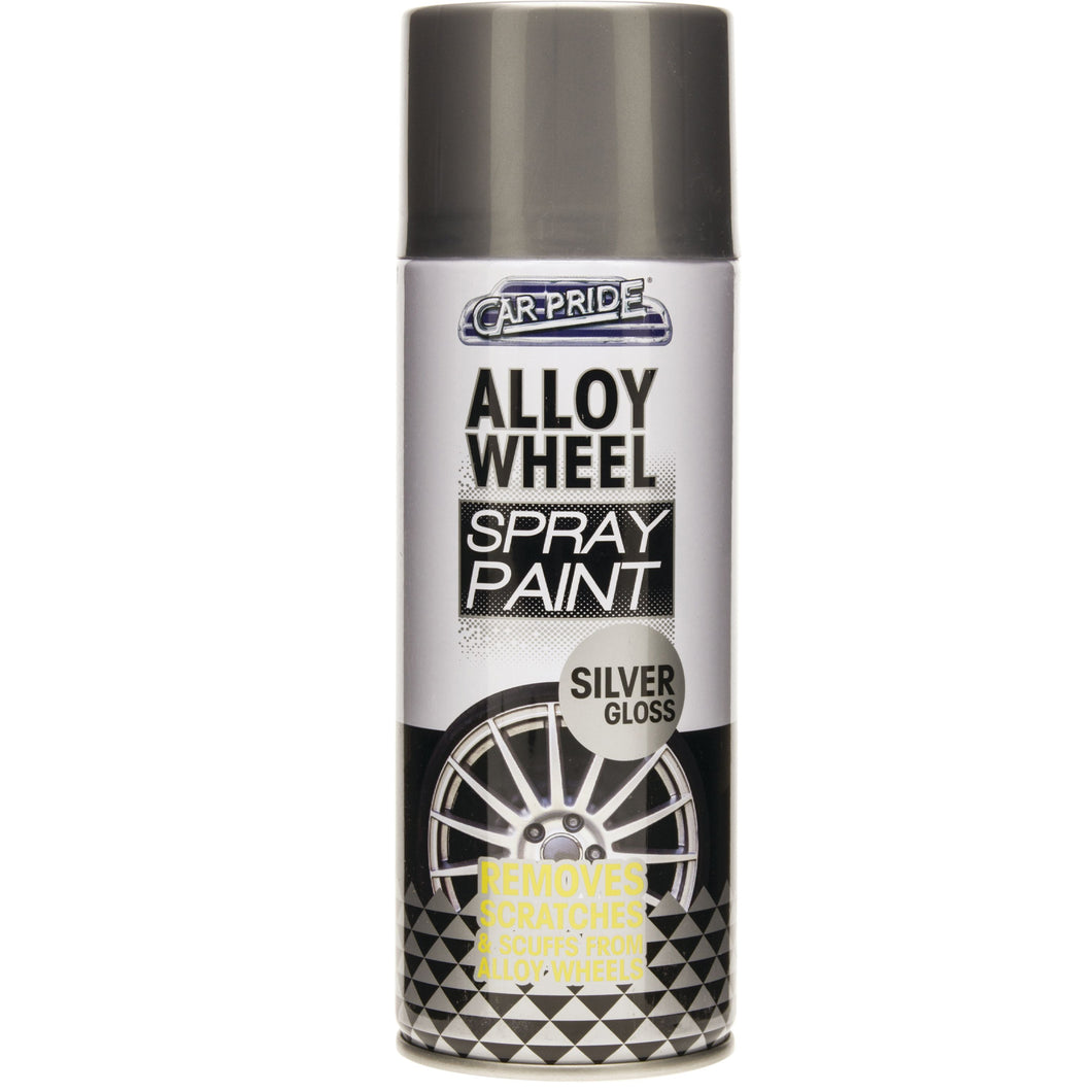 Carpride Silver Gloss Alloy Wheel Spray Paint 400ml