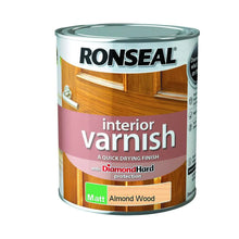 Load image into Gallery viewer, Ronseal Quick Dry Matt Interior Almond Wood Varnish

