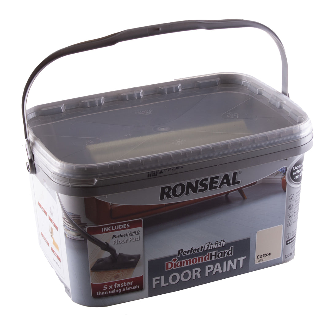 Ronseal Perfect Finish Diamond Hard Floor Varnish Paint 2.5L
