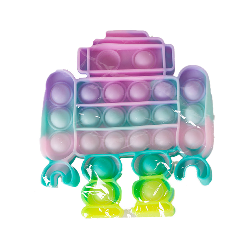 Pop Ems Rainbow Pastel Robot Fidget Toy