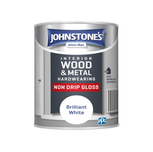 Load image into Gallery viewer, Johnstone&#39;s Non Drip Gloss White Paint 750ml