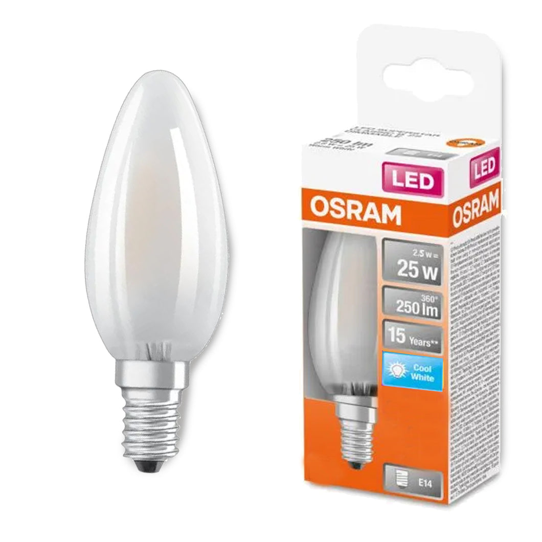 Osram Cool White Candle LED Bulb 25w SES/E14
