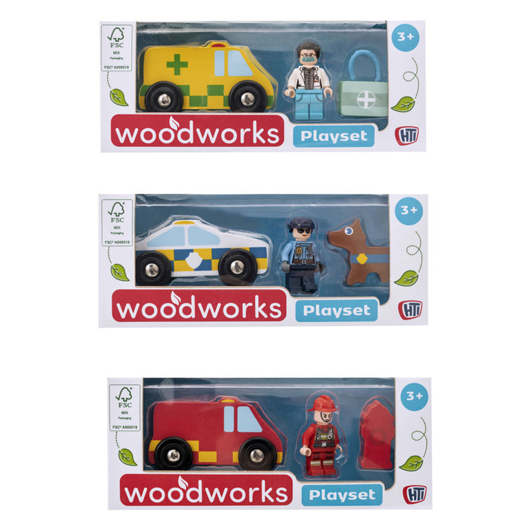 Wood Works Wooden Playset