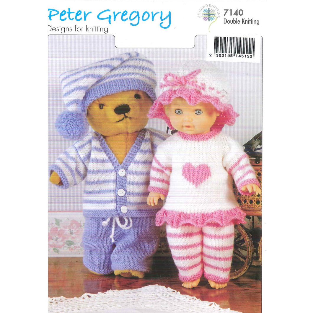 Pyjama Party Peter Gregory 7140 Knitting Pattern