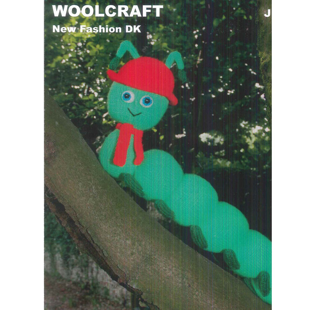 Colin the Caterpillar Woolcraft JL003 Knitting Pattern