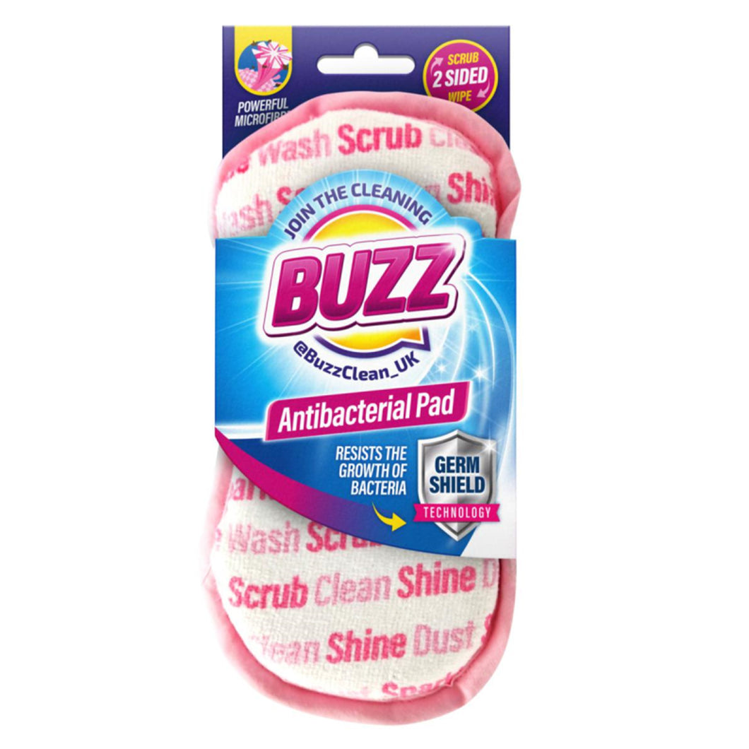 Buzz Cleaning Pad With Germ Shield - Pink