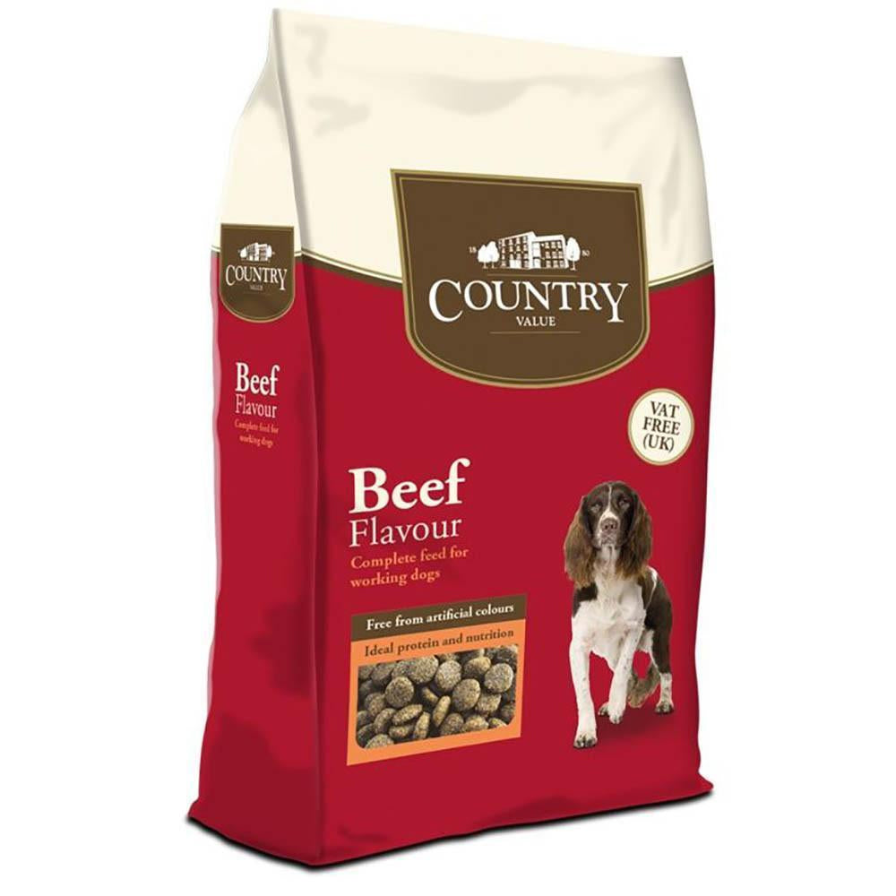country value beef flavour dog food