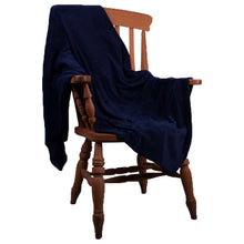 Load image into Gallery viewer, Navy Soft Fleece Snuggle Throw 150x180cm
