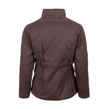 Load image into Gallery viewer, Ladies Belted Diamond Quilted Waxed Cotton Country Jacket