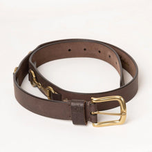 Load image into Gallery viewer, Brown Leather Snaffle Belt
