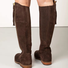 Load image into Gallery viewer, Rievaulx Ladies Riding Boots In Suede Leather - Oak
