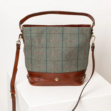 Load image into Gallery viewer, Ladies Country Tweed Bucket Handbag
