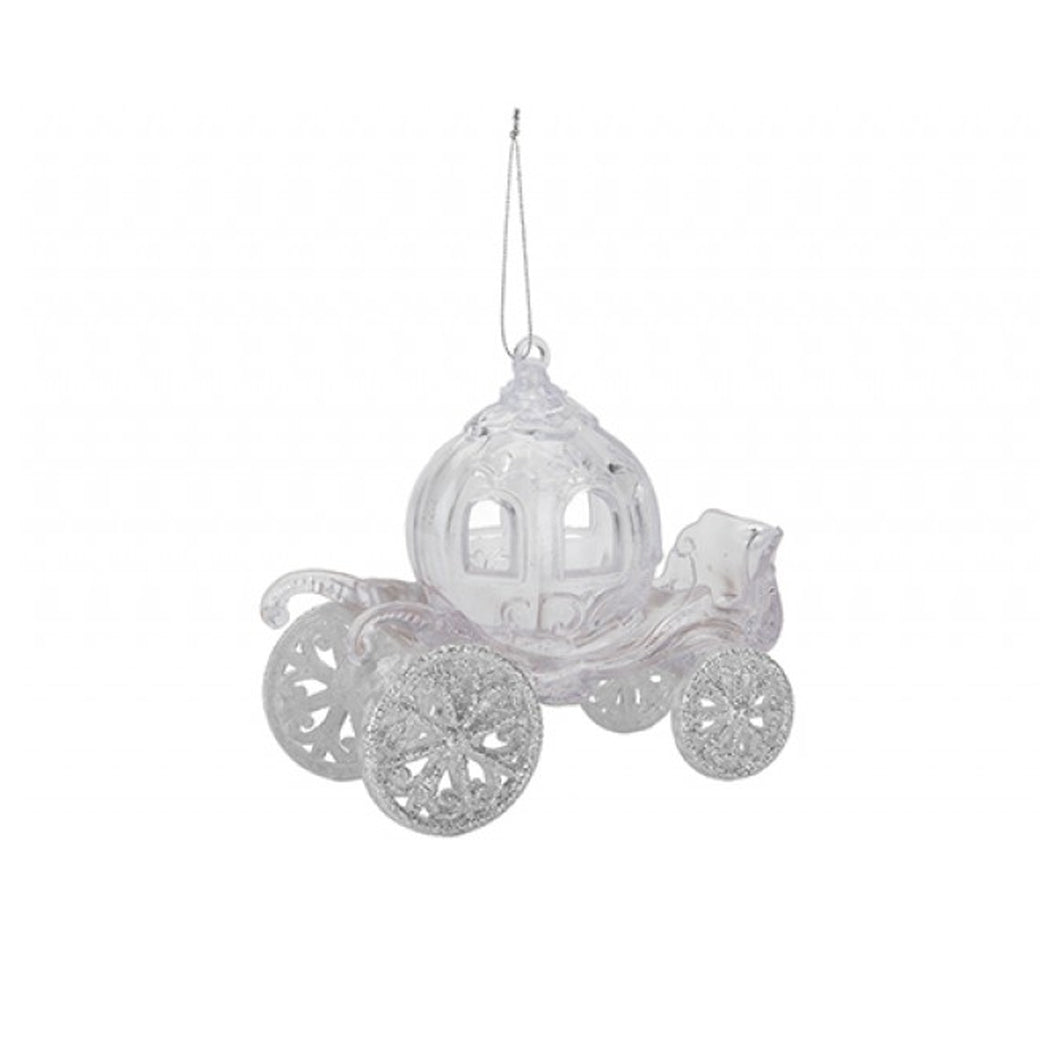 Silver Glitter Hanging Carriage