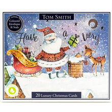 Load image into Gallery viewer, Tom Smith Whimsical Santa Christmas Cards 20pk
