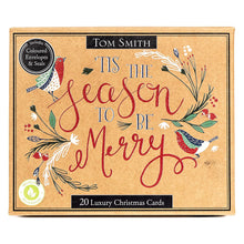 Load image into Gallery viewer, Tom Smith Luxury Boxed Kraft Christmas Cards 20pk
