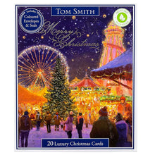 Load image into Gallery viewer, Tom Smith Luxury City Scene Christmas Cards 20pk
