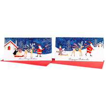 Load image into Gallery viewer, Tom Smith Luxury Slim Whimsical Walk Christmas Cards 20pk

