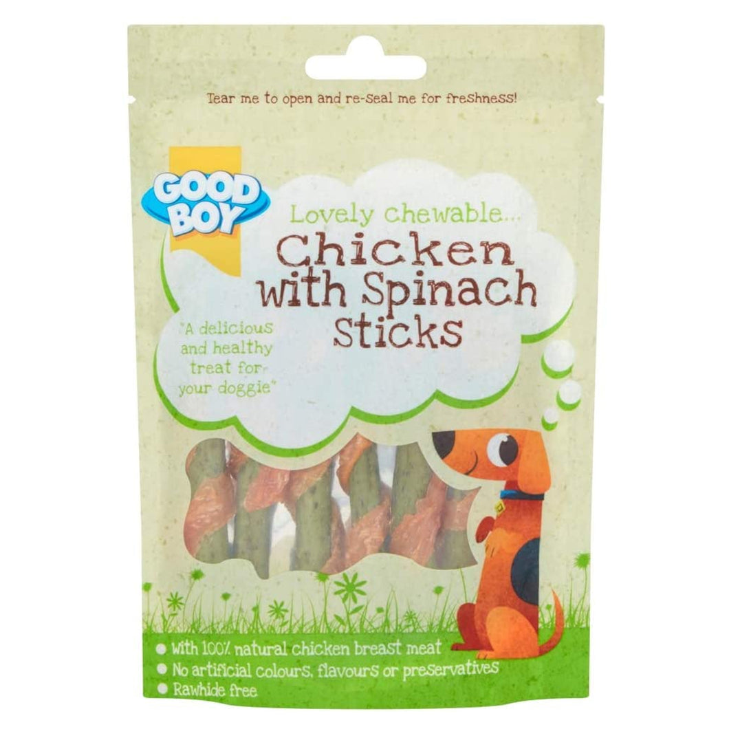 Chicken & Spinach Sticks 