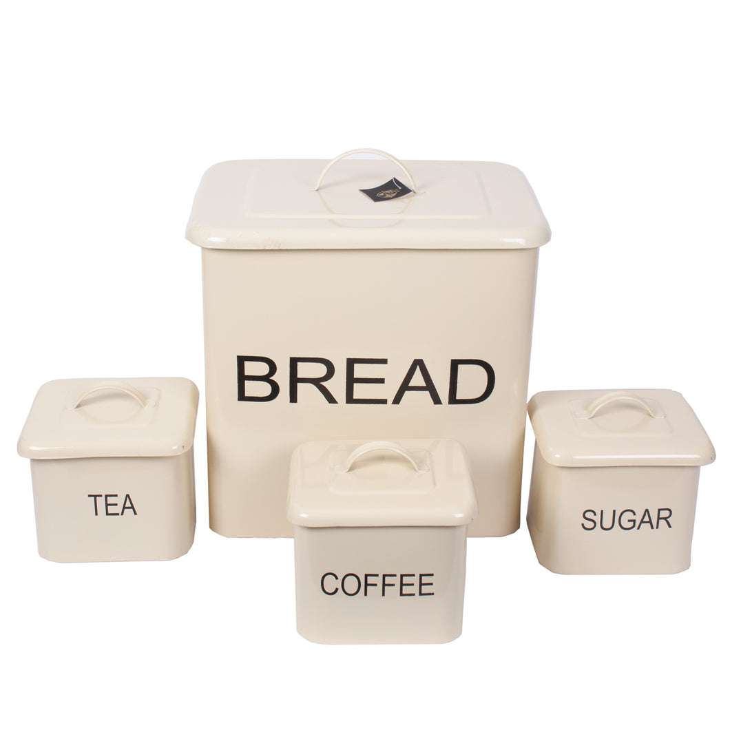 Bread, Tea, Coffee, Sugar Container Set