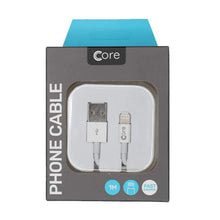 Load image into Gallery viewer, Core 8 Pin USB Cable for Iphone, Ipad &amp; Ipods 1-3 Metres
