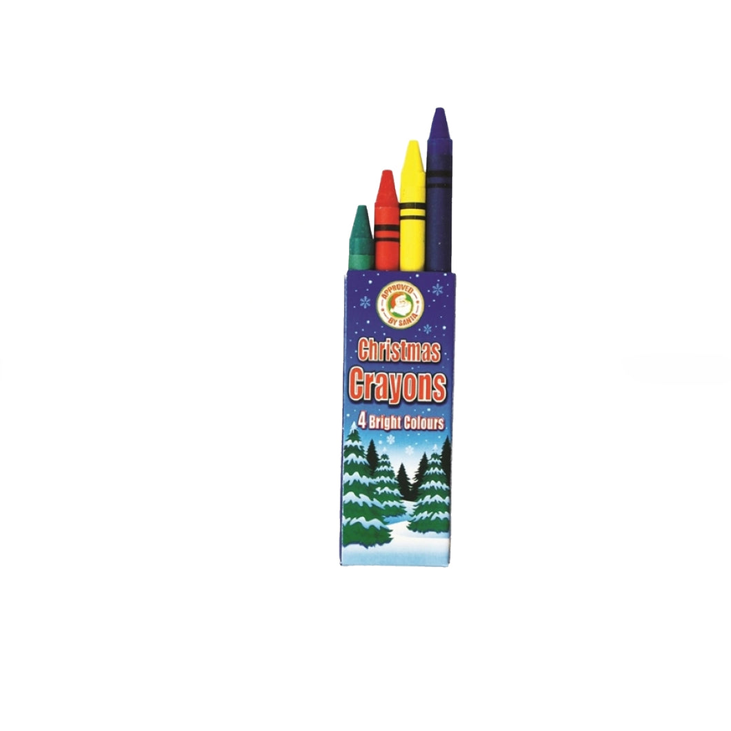 Christmas Wax Crayons 1, 4, & 10 Packs