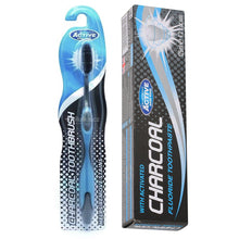 Load image into Gallery viewer, Active Oral Care Charcoal Toothbrush &amp; Toothpaste
