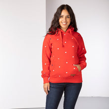 Load image into Gallery viewer, Cherry Red Love Hearts Embroidered Pattern Hoodies