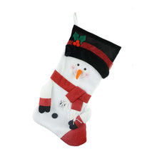 Load image into Gallery viewer, Snowman Chenille Stocking 53cm
