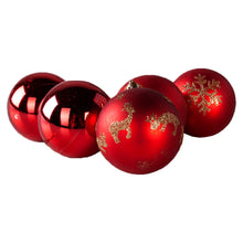 Load image into Gallery viewer, 5 pack of red baubles