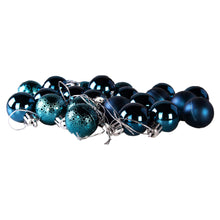 Load image into Gallery viewer, 24 pack of blue baubles
