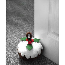 Load image into Gallery viewer, Christmas Doorstop Sprout And Christmas Pudding Assorted
