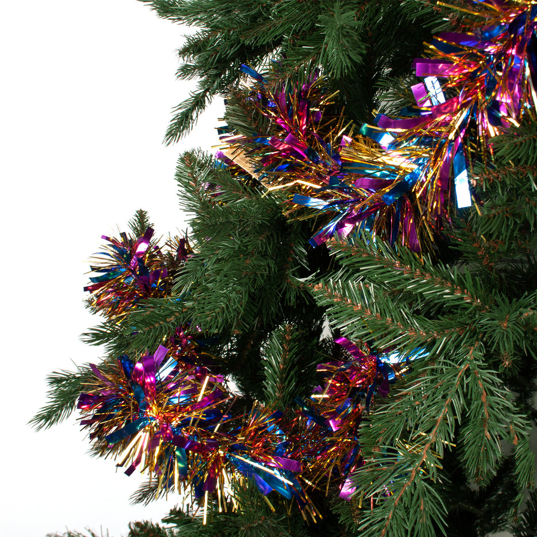 Blue, Cerise and Gold Tinsel 1.9 Metres