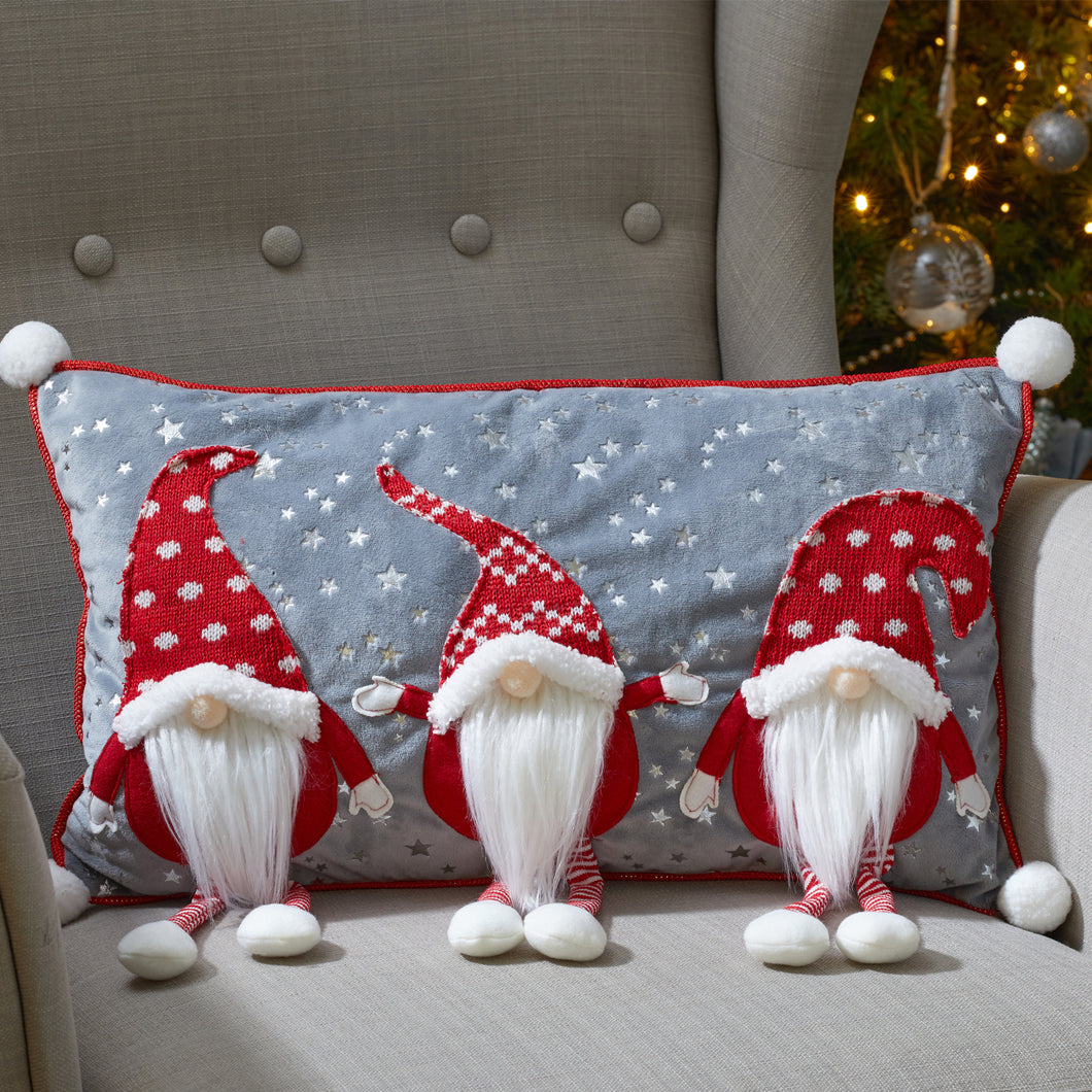 Three Kings Red Gonklet Cushion