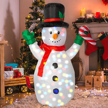 Load image into Gallery viewer, Inflatable Christmas Snowman With Disco Lights 1.5m
