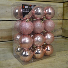 Load image into Gallery viewer, Snow White Rose Gold Baubles
