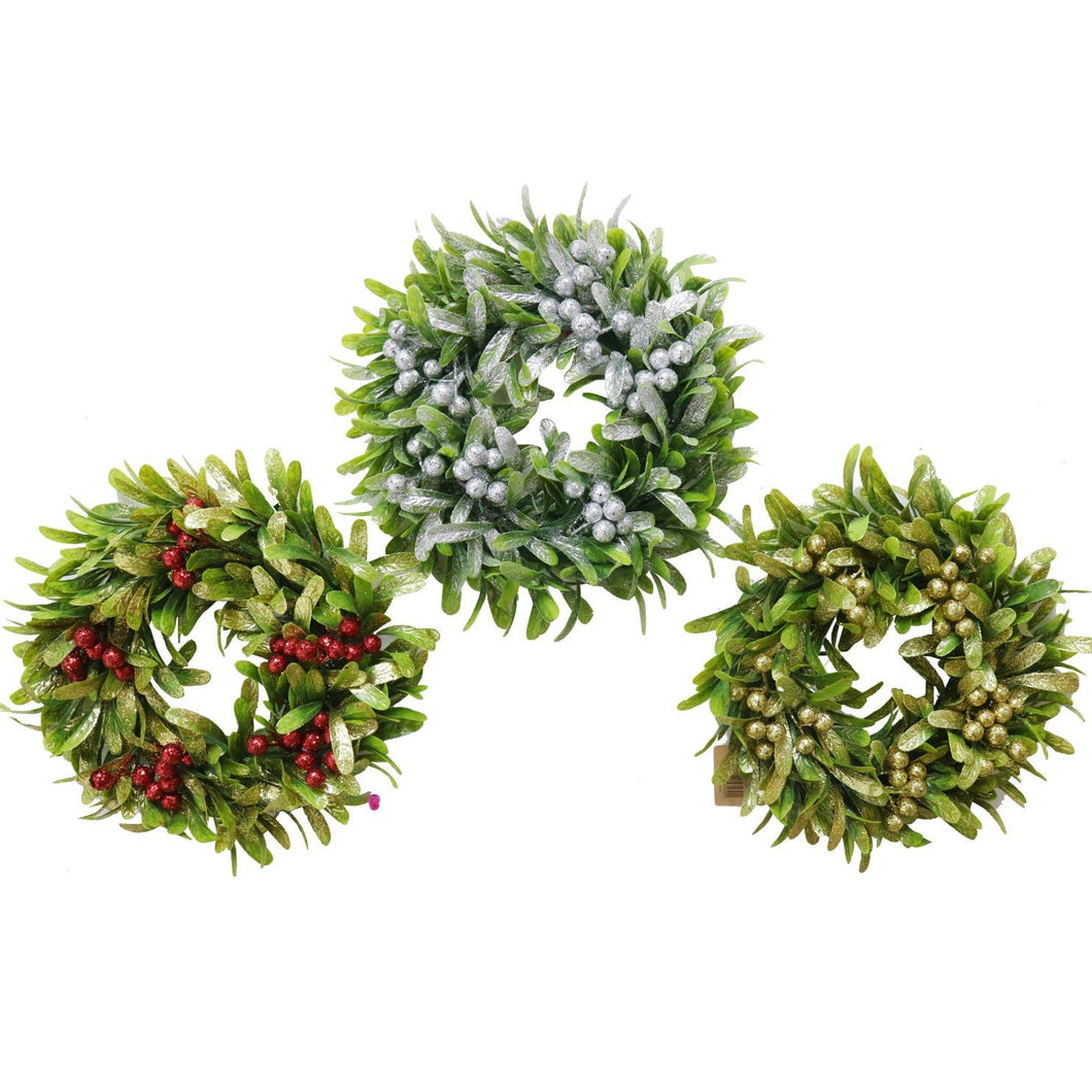 Festive Magic Mistletoe Wreath 30cm