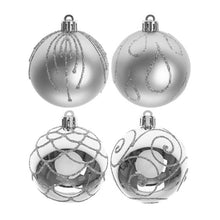 Load image into Gallery viewer, Snow White Luxury Silver Baubles

