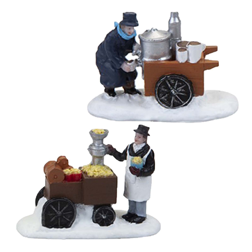 Mini World Resin Food Stall Workers
