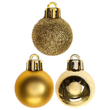 Load image into Gallery viewer, Gold 3cm Baubles 24pk
