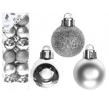 Load image into Gallery viewer, Silver 3cm Baubles 24pk
