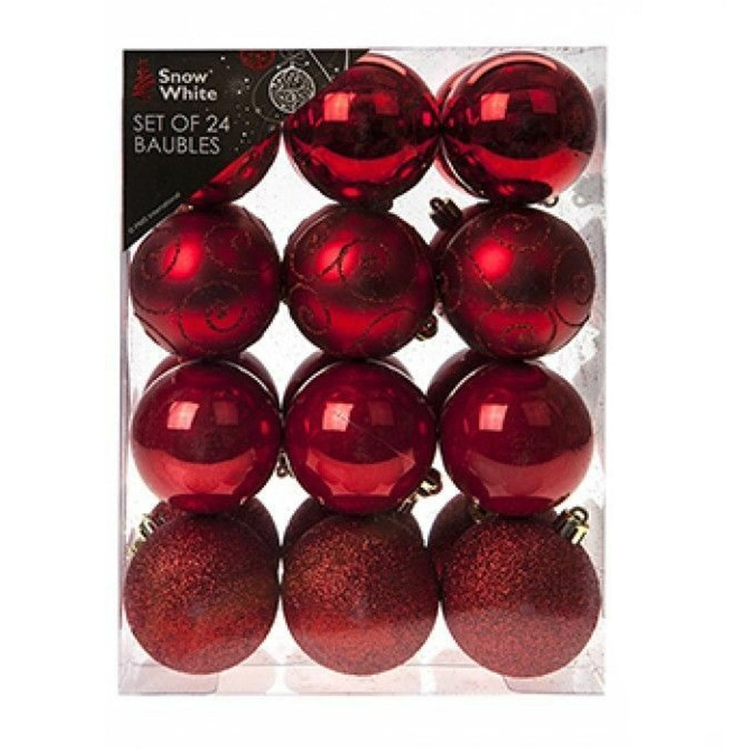 Snow White Red Baubles