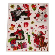 Load image into Gallery viewer, Traditional Scene Christmas Window Stickers Assorted