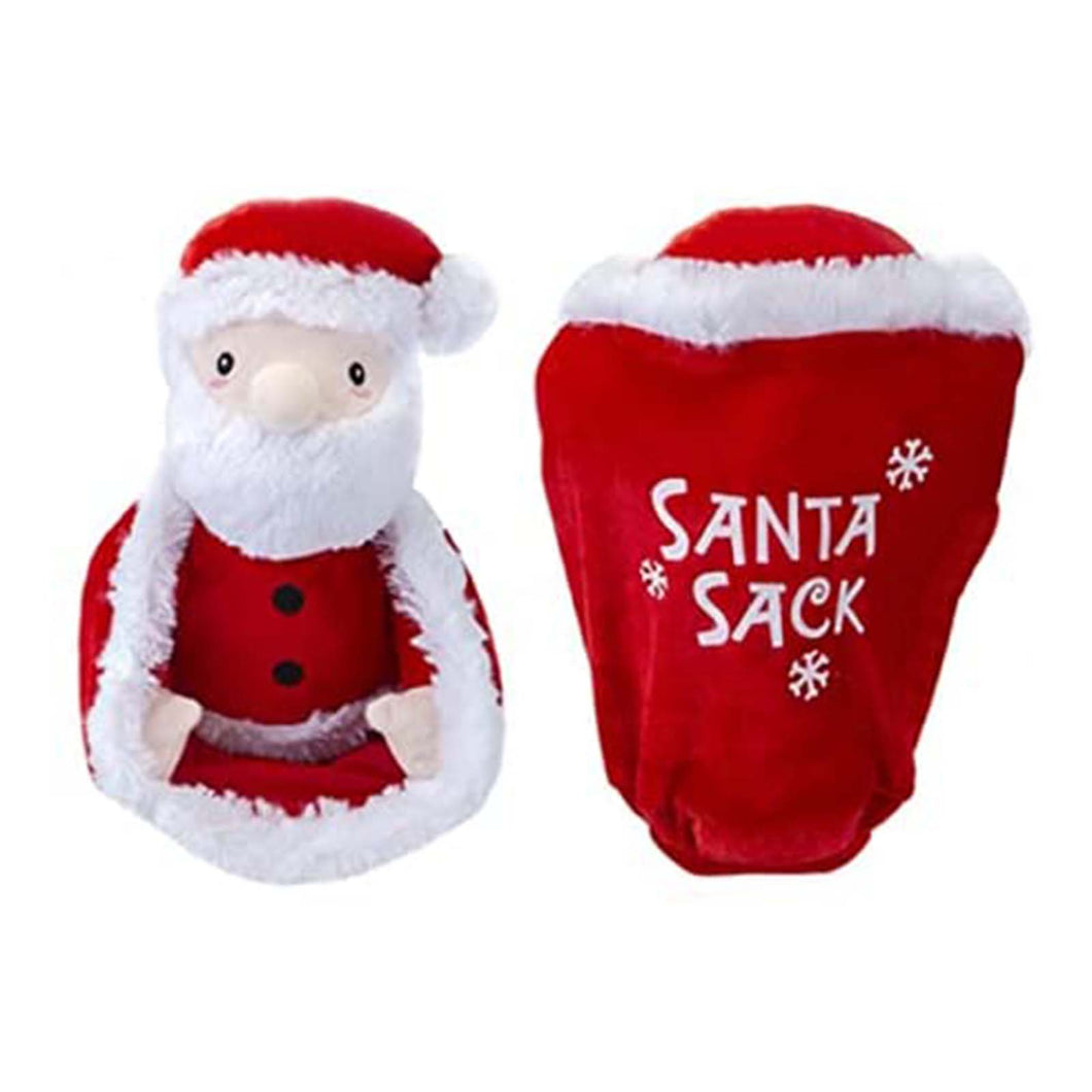 Peekaboo Santa In A Sack 28cm