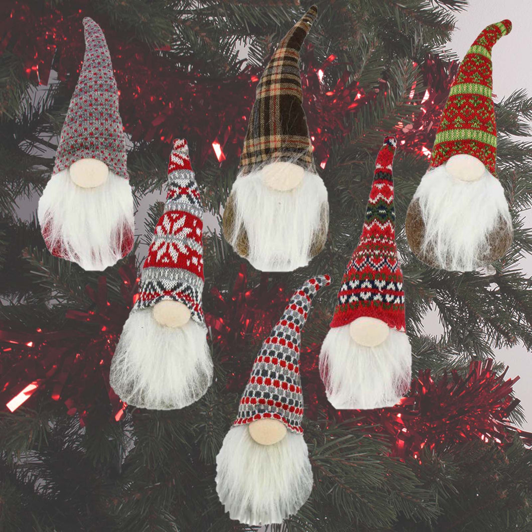 Knitted Gnome Decoration 30cm Assorted