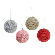 Load image into Gallery viewer, Beaded Glitter Baubles 8cm Assorted
